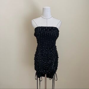 H:ours Tulle Dot Strapless Party Dress Revolve M